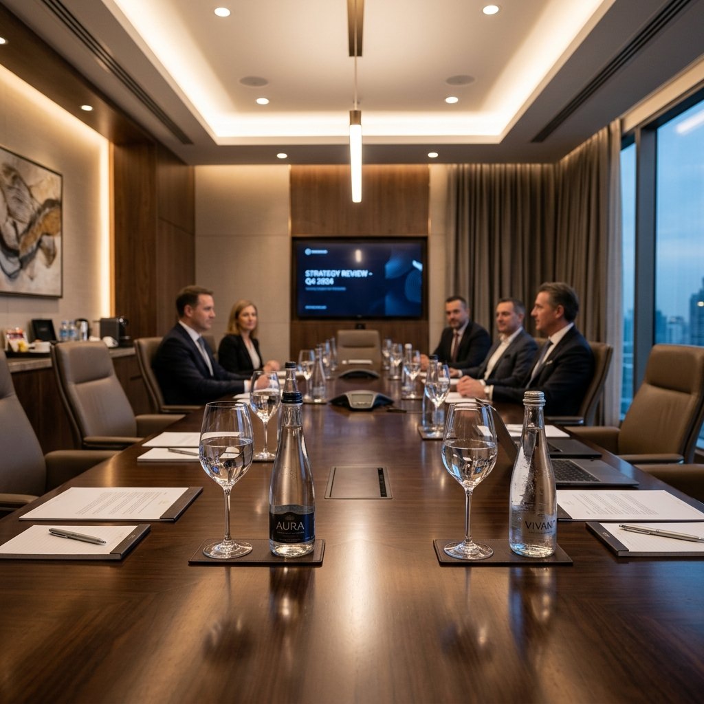 MineralX B2B Corporate Boardroom Setup